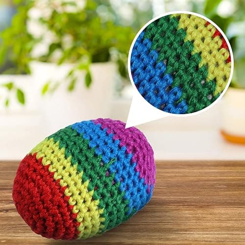 Blulu Funny Assorted Colors Woven Kickball Soft Knitted Kick Balls for Children and Beginners thumbnail 4