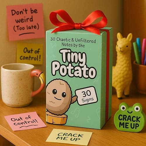 Funny Friendship Gift - Tiny Potato with 30 Sassy Messages for Women Friends Bestie BFF Bestfriend Coworkers - Best Friend Birthday Gifts for Women Men Her Him Sister Classmate - Positive Crochet thumbnail 9