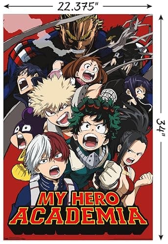 My Hero Academia - Key Art 2 Wall Poster, 34L x 22.4W, Unframed Version thumbnail 2