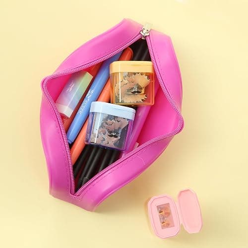 Mr. Pen- Pencil Sharpeners Manual, 4 Pack, Dual Hole, Colorful Handheld Pencil Sharpener, Compatible with Standard and Jumbo Pencils, Snap-on Lid, Stainless Steel Blade, Back to School Supplies thumbnail 7