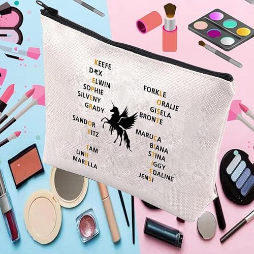 PXTIDY Team Foster Kee-fe Makeup Bag Keeper of The Lost Cities Characters Cosmetic Bag KOTLC Novel Inspired Bookish Gift thumbnail 6