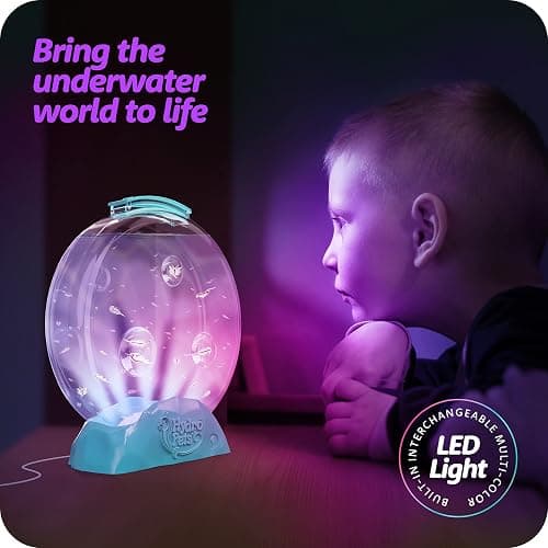 HydroPets Live Sea Pets Habitat Kit, Light Up Tank - Science Experiments Kits - Educational STEM Kids Toys for Boys & Girls Age 6, 7, 8, 9, 10-12+ Year Old Toy Gifts - Hatch & Grow Aquatic HDROPT thumbnail 4