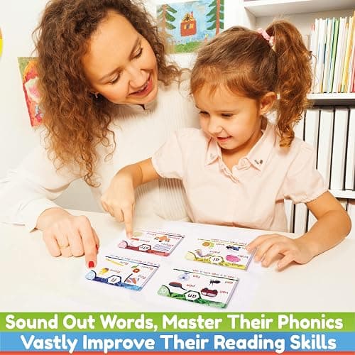 THE BAMBINO TREE Phonics Flash Cards - Learn to Read in 20 Phonic Stages - Education for Kids Ages 4-8 Kindergarten 1st 2nd Grade thumbnail 2