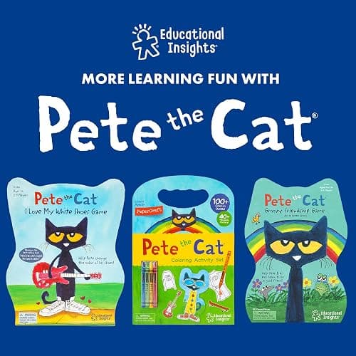Educational Insights Hot Dots Pete The Cat Kindergarten Reading & Math Workbook - Kindergarten Workbooks with Interactive Pen, Homeschool Learning Books, Build Early Reading & Math Skills, Ages 5+ thumbnail 6