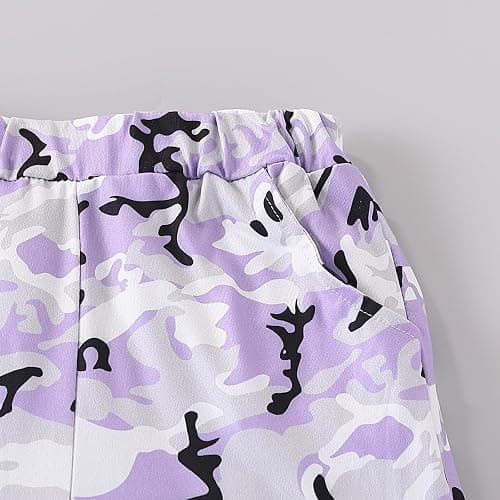 Vitalique Girls Clothes Little Girl Outfits Letter Print Hooded Sweatshirt Cargo Pants 2PCS Girls Clothing thumbnail 6