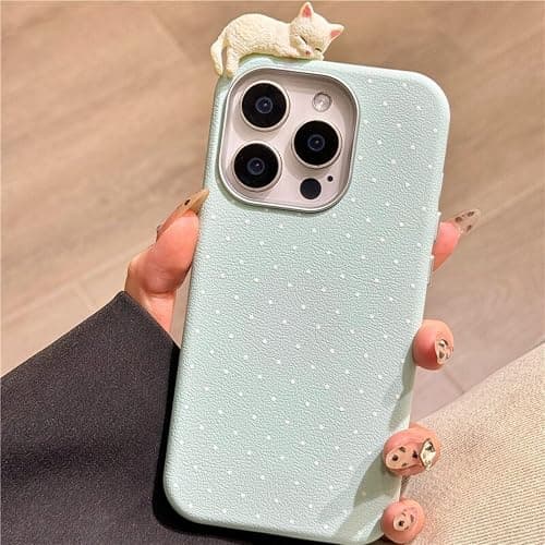Cat Peeker Phone Charms, Cute Adhesive Animal Accessory, Kawaii Cat Figure Charms, Removable Decoration for Phone Case thumbnail 4