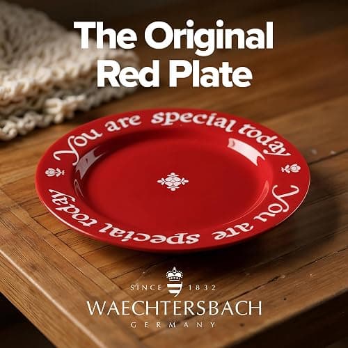 "You Are Special Today" Red Plate – Original Waechtersbach – Celebration Dish – Iconic Gift for Birthdays, Mother's Day & Milestones – German Ceramic Tradition – Dishwasher Safe, Incl. Gift Box thumbnail 4