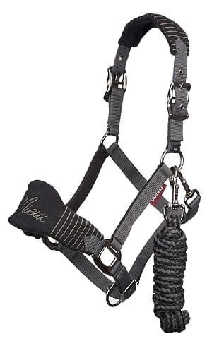 LeMieux Vogue Fleece Headcollar - Halter & Leadrope - Extra Padding, Adjustable at Curb and Poll Strap - Image 1