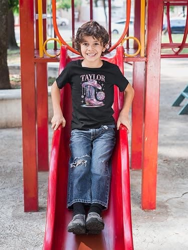 Varsany Taylor Outfit Disco Pink Cowgirl T Shirt – Taylor Music Top Clothes Girls, 2026 T-Shirt Kids Adult thumbnail 4