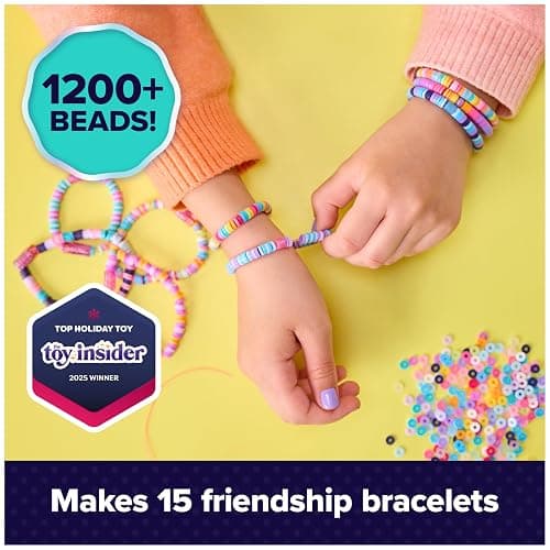Cool Maker, Stack’d Heishi Studio Bracelet Making Kit with Easy Beading Pen & Over 1200 Beads for Bracelets, Makes 15, Gifts & Stocking Stuffers for Girls Ages 7 and up thumbnail 3
