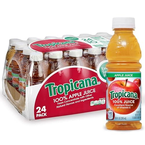 Tropicana Apple Juice, 10 Ounce (Pack of 24) - Image 1