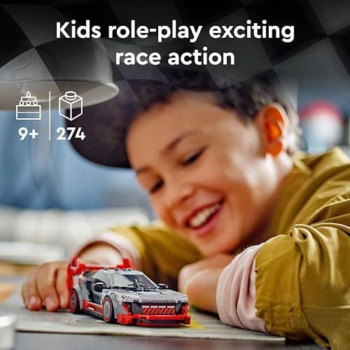 LEGO Speed Champions Audi S1 e-tron Quattro Race Car Toys - Building Toys for Kids, Boys & Girls, Ages 9+ - Design Details & 1 Minifigure - Car Model Kit Birthday Gift - 76921 thumbnail 3