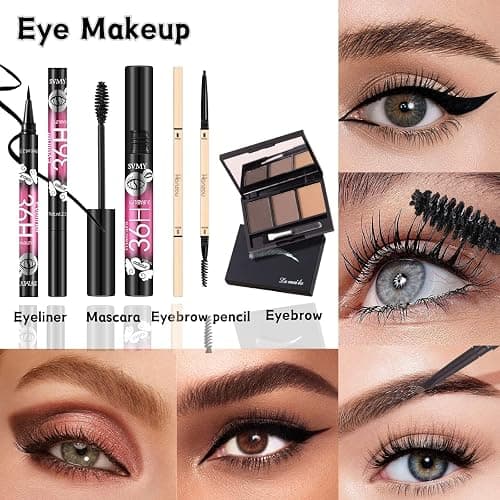 All in One Makeup Kit for Women Full Kit - 44PCS Professional Makeup Set with Foundation, Eyeshadow, Lipstick, Eyeliner - Complete Cosmetic Gift Set for Beginners and Professionals thumbnail 6