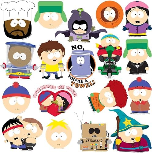 South Park Sticker Pack – Die-Cut Vinyl Large Deluxe Stickers Variety Pack for Laptop, Water Bottle, Scrapbooking, Tablet & Indoor Use – Set of 100 thumbnail 4
