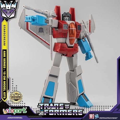 YOLOPARK Starscream Transformer Toys,AMK Series Transformers G1 Action Figures,7.48 Inch Highly Articulated Transformers Decepticon Toys for Adults Boys Girls,No Converting thumbnail 8