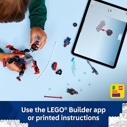 LEGO Marvel Miles Morales Mech vs. Spider-Man 2099 76337 | Building Toys for Boys & Girls, Ages 6+, Super Hero Mech for Pretend Play, 2 Minifigures, 135 Pieces, Gift for Birthdays thumbnail 6