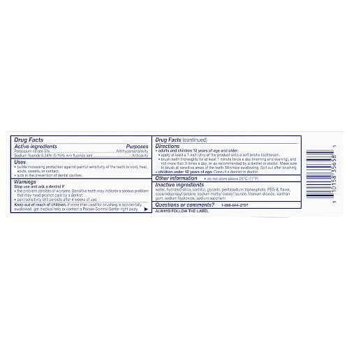 Sensodyne Extra Whitening Sensitive Teeth and Cavity Prevention Whitening Toothpaste, Amazon Exclusive, Cool Mint, 4 Ounces, 4 Count thumbnail 13