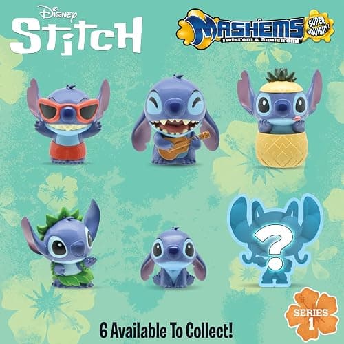Mash'Ems 52130 Lilo & Stitch Disney, Squishy Figures, 6 to Collect, Styles May Vary, Multicolour thumbnail 3