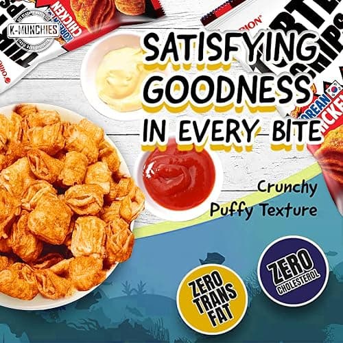 K-Munchies Orion Turtle Chips – Large 3 x 160-gram Sweet Spicy Chicken Flavor Korean Chips, Big Bag, Party Size Savory, Tasty, Crispy Korean Corn Snacks, Bite-Sized, On-The-Go Corn Snack for Family thumbnail 5