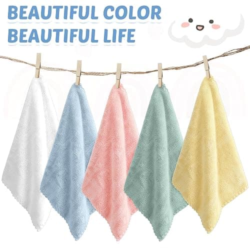 Newwiee 50 Pack Baby Burp Cloths 20''x10'' Absorbent Burping Cloths for Girl Boy Large Baby Rags Towels for Newborn Essential(Colorful) thumbnail 4