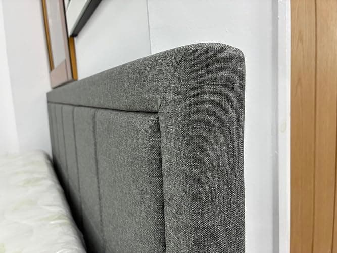 Modernique Grey Fabric Ottoman Storage Small Double 4ft Bed with Underneath Storage, Wooden Sprung Slatted Base (Small Double) thumbnail 9