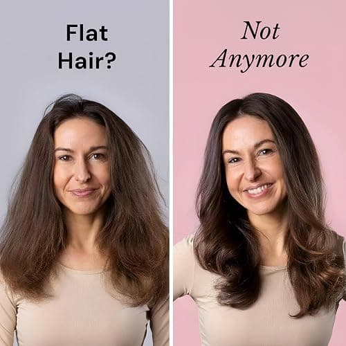 L'ANGE HAIR Le Volume 2-in-1 Titanium Hair Dryer Brush - 75MM Hot Air Blow Dryer Brush - Thermal Brush with Oval Barrel - Hot Hair Styler for Smooth, Frizz-Free Results - Blush thumbnail 3