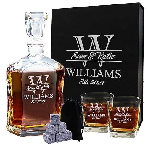 Custom Engraved Decanter Set