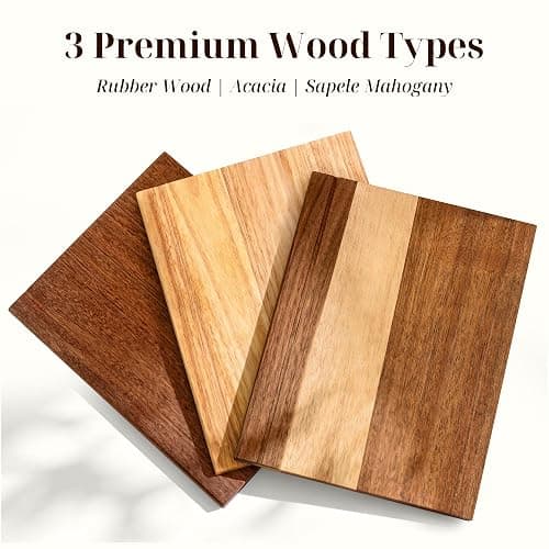 Book Cutting Board Set with Wooden Stand for Home Cooks | 3 Labeled Boards for Fruits Veggies,Meat Fish,Bread Cheese Organized Prep,No Cross Contamination thumbnail 4