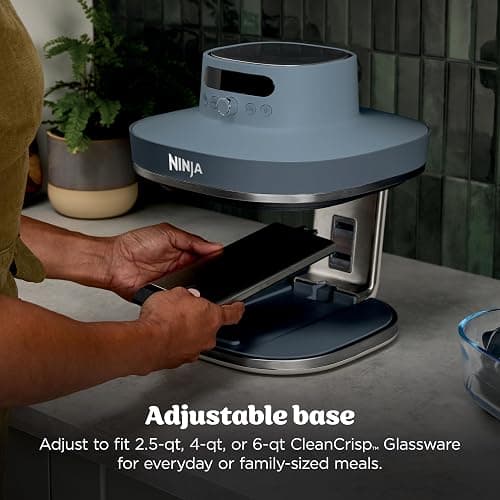 Ninja Crispi Pro 6-in-1 Glass Air Fryer | 450°F, Nontoxic, 6qt & 2.5qt Containers & Lids | Microwave, Freezer, Dishwasher Safe | Max Crisp, Air Fry, Bake, Roast, Recrisp, Dehydrate |Cyberspace AS101CY thumbnail 4