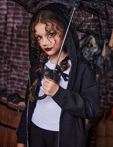 Arshiner Girls Zip Up Hoodies Teen Fleece Full-Zip Sweatshirts Jacket Casual Fall Hoodie with Pocket thumbnail 8