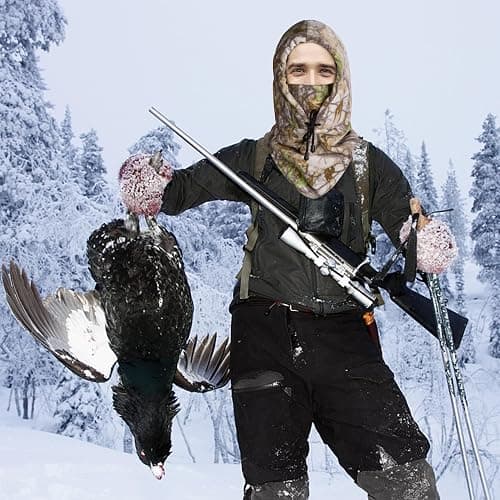 Hunting Face Mask for Cold Weather- Winter Camouflage Balaclava Face Mask- Hunting Trapper Hat Headwear for Men Women thumbnail 6
