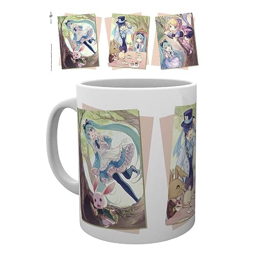ABYSTYLE Hatsune Miku Wonderland Ceramic Coffee Tea Mug 10 Oz. Anime Manga Drinkware Microwave Dishwasher Safe Home & Kitchen Essentials Gift thumbnail 2