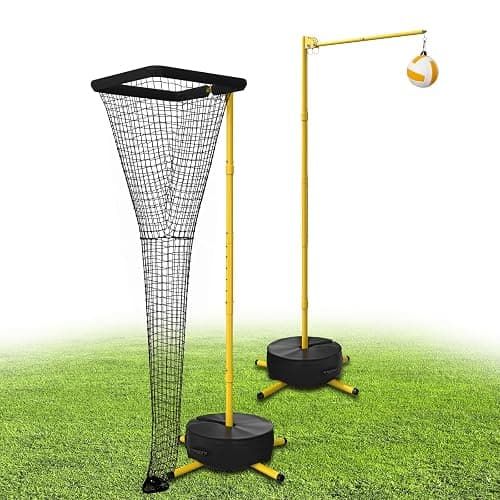 SportzPals Volleyball Spike Trainer & Volleyball Setter Training Net | Easy to Switch Training Modes, Adjustable Height and Angle,Volleyball Training Equipment with Sandbag Base for Indoor Outdoor thumbnail 9