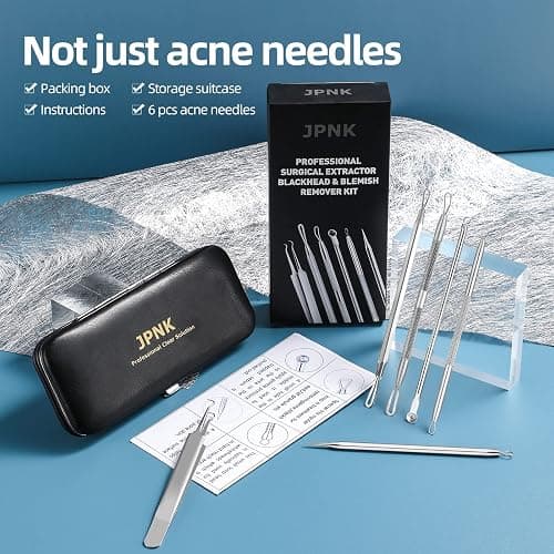 JPNK Blackhead Remover Comedone Extractor Acne Removal Kit.. thumbnail 6