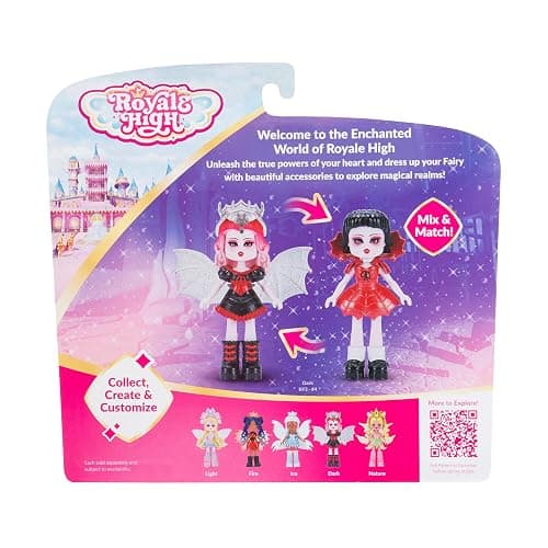 Royale High 3” Dark Fairy Fashion Doll - 1 Figure with 9 Fashion Accessories - Virtual Item Code Included - Series 1 - Ages 5+ thumbnail 4