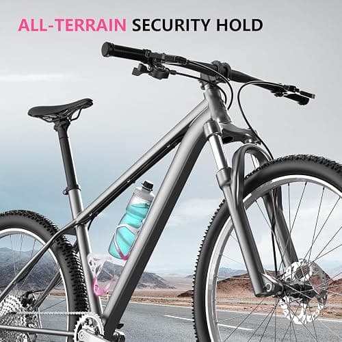 Bike Water Bottle Holder Bicycle Cage for Mountain Road MTB Gravel Adult Bikes Cycling Universal Carrier Rack 1 Pack Aluminum Alloy Ultralight Kettle Drink Accessories White Pink thumbnail 3