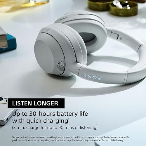 Sony ULT WEAR Over-Ear Noise Cancelling Bluetooth Headphones with Alexa Built-in, Comfortable Design, 30-Hour Battery, Massive Bass, Black thumbnail 9