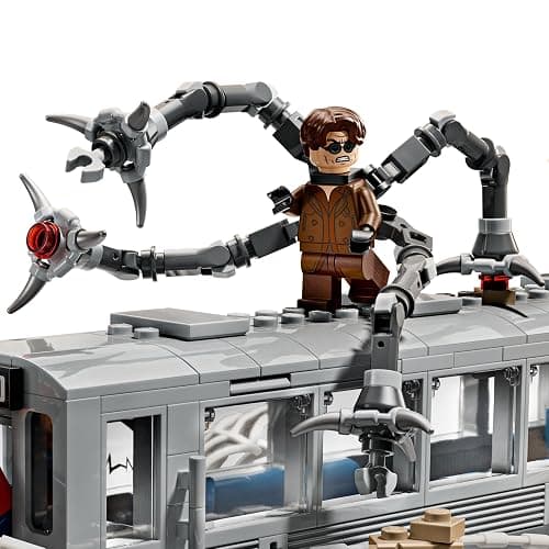 LEGO Marvel Spider-Man vs. Doc Ock Subway Train Scene - Action Figures Kids Toy - Spider-Man Building Toy for Boys & Girls, Ages 9+ - Marvel Collectible with 4 Minifigures - Birthday Gift Idea- 76321 thumbnail 4