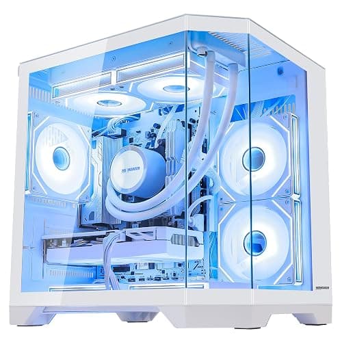 HOENGAGER Ocean of Stars Gaming PC - RTX 5070TI 16G - AMD Ryzen 7 7800X3D, 32GB DDR5 RAM, 1TB PCIe + 2TB SATA SSD, 11 AC Wi-Fi, 850 PSU, Windows 11 Pro - Desktop Computer thumbnail 3