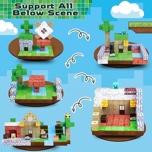 ToyUnited 150PCS Magnetic Blocks - Magnetic Building Cubes Magnetic Tiles Stacking, STEM Montessori Sensory Toys for Toddlers Kids Aged 3 4 5 6 7 8 9 10 11 12 Year Old Boys Girls Gifts thumbnail 3