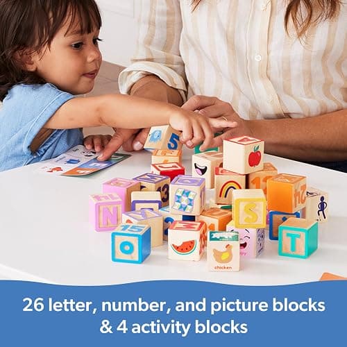 Melissa & Doug Ms. Rachel Letter, Number, and Game Wooden Learning Blocks with Activity Cards for Girls and Boys Toddlers Ages 18 Months+ - FSC Certified thumbnail 8