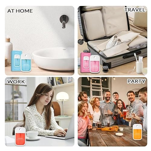 FBEZEB Power Mist Hydrating Hand Sanitizer Spray, Portable Travel-Size Hand Sanitizer Spray, 500-Sprays Each，Suitable for Both Adults and Children (3PCS) thumbnail 6