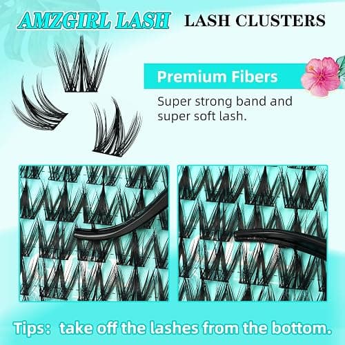 Lash Clusters Manga 140Pcs Eyelash Cluster Wet Look Ultra-Thin Lash Band Eyelashes Extensions Spiky Anime Wide Span Lashes(Puppy,C-14mm) thumbnail 2