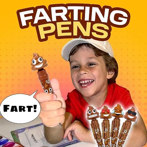 Farting Poop Pen Makes 7 Funny Fart Sounds - Perfect Stocking Stuffers for Kids, Teens & Boys - This Poop Pen Makes Funny Gifts for Christmas - Fart Pen Gag Gifts & White Elephant Gift (Original) thumbnail 2
