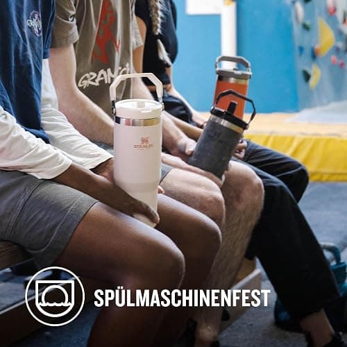 Stanley Flip Straw Tumbler 1.0 Trinkflasche Mit Strohhalm 0.89L - Thermosflasche Hält 12+ Stunden Kalt - Spülmaschinenfest - Sportflasche - Wasserflasche BPA Frei - Rose Quartz thumbnail 6