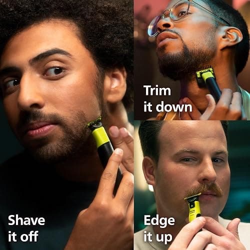 Philips Norelco OneBlade 360 with Connectivity Hybrid Face + Body, Electric Beard Trimmer, Shaver and Body Groomer Kit with 360 Blade Tech, 1x360 Blade, 5-in-1 Comb, Travel Case, Model QP4631/90 thumbnail 2