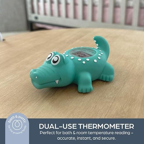 Dreambaby Floating Crocodile Bath Thermometer - Water Temperature Monitoring for Newborns, Infants, Toddlers - Croc Toy with Fahrenheit Display thumbnail 4