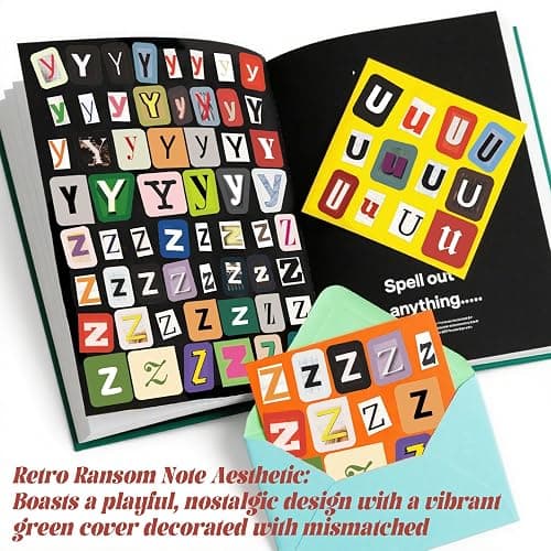 1500Pcs Alphabet Letter Stickers-Ransom Note Style Stickers for Scrapbooking, Scrapbook Supplies,Journaling, Water Bottle, Laptop, DIY Crafts | Vintage Collage & Junk Journal Supplies | Notebook thumbnail 3