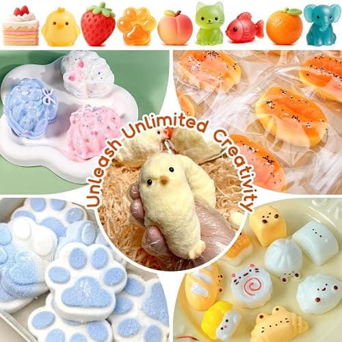 Silicone Pigment Set for Taba Squishy Maker & Silicone Mold, Ultimate 24 Colors Liquid Coloring Dye for Party, Group & Handicraft, Professional Squishy Making Paint Kit, 10 ml Each. thumbnail 7