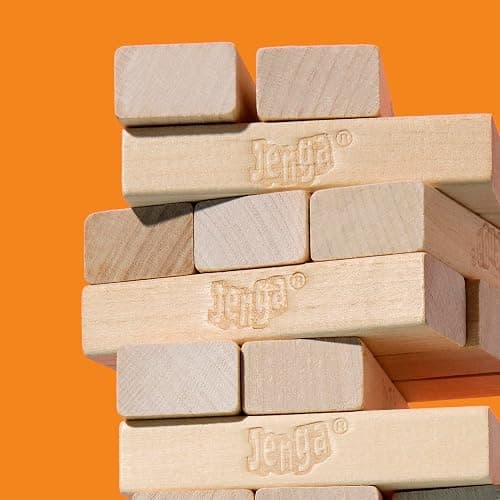 Hasbro Gaming, Jenga con Dado Digitale, Gioco di Impilamento, Ideale per Famiglia e Amici, per Bambini e Bambine dai 6 Anni in Su, Contiene 54 Mattoncini in Legno, per 1 o Più Giocatori thumbnail 3